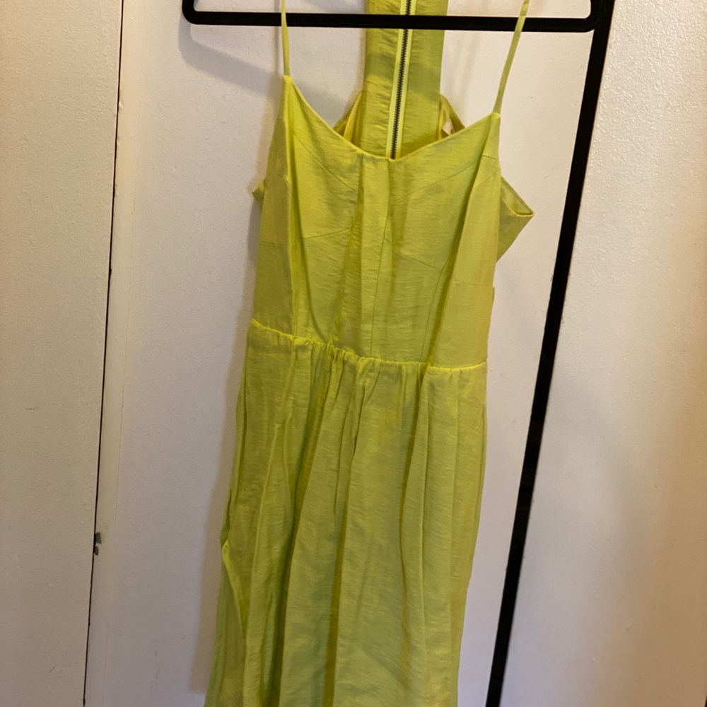 BCBGeneration lime green dress.